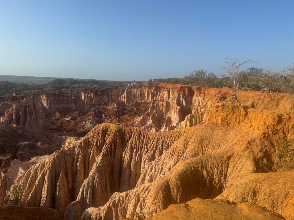 Panorama wyrzeźbionych przez naturę formacji kanionu Marafa.
